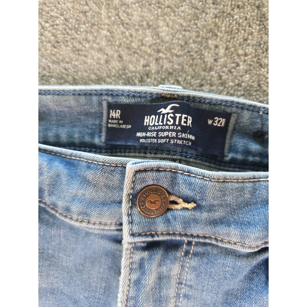 Hollister High Rise Super Skinny Soft Stretch Womens Jeans Size 14R W32R